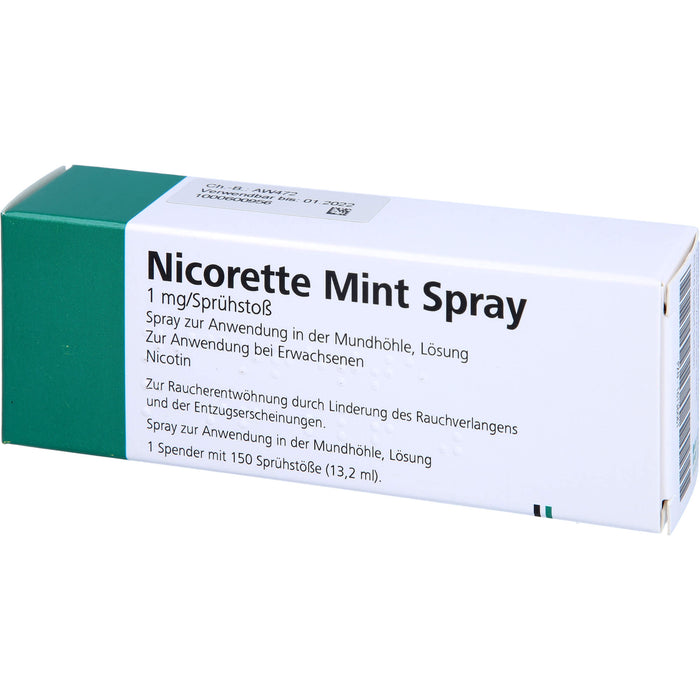 nicorette Mint Spray Reimport EurimPharm, 1 pc Spray