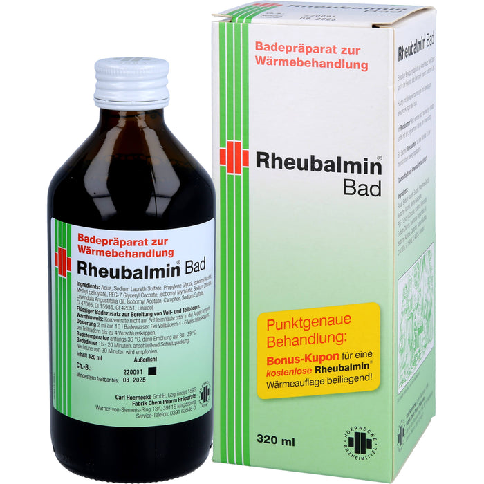 Rheubalmin Bad Badepräparat zur Wärmebehandlung, 320 ml Lösung