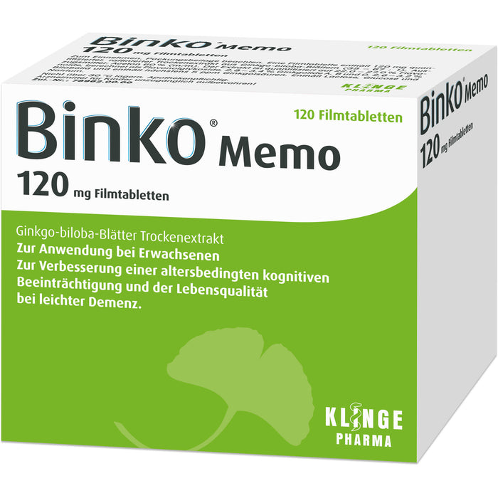 Binko Memo 120 Mg Filmtabl, 120 St FTA