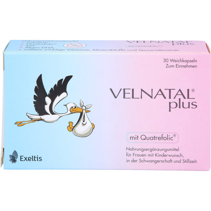 VELNATAL plus für Frauen mit Kinderwunsch Weichkapseln, 30 pcs. Capsules