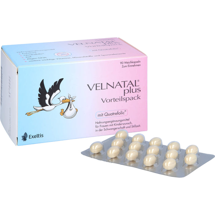 VELNATAL plus Weichkapseln Vorteilspack, 90 pc Capsules