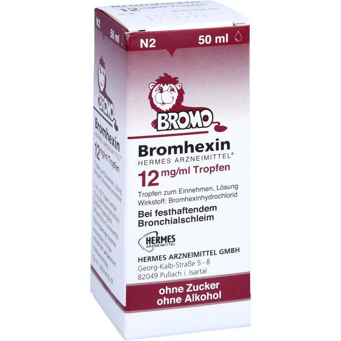 Bromhexin Hermes12mg/ml Tr, 50 ml TEI