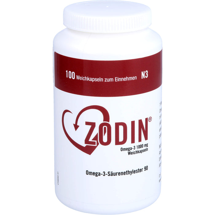 Zodin Omega-3 1000 mg Weichkapseln, 100 St WKA