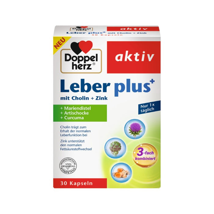 Doppelherz Leber plus Kapseln, 30 pc Capsules