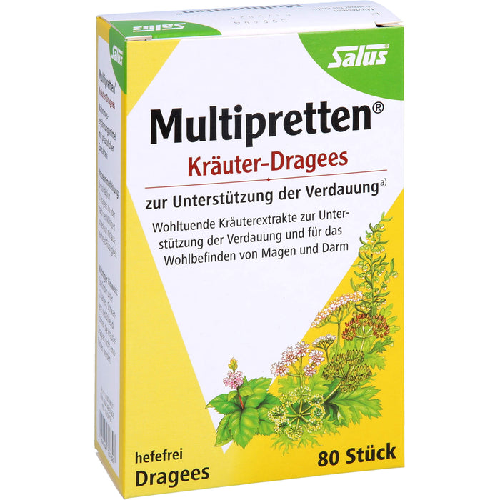 Multipretten Kräuter-Dragees Salus, 80 St DRA