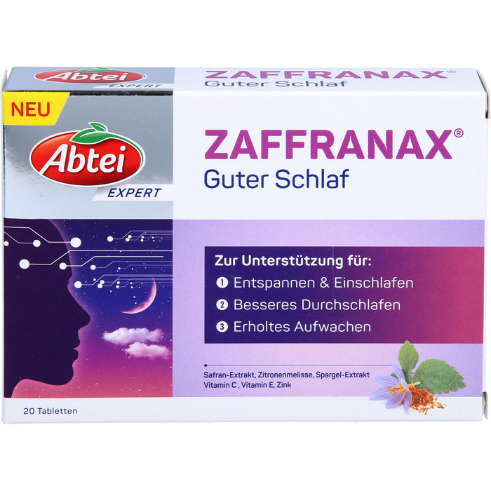 Abtei Expert ZAFFRANAX Guter Schlaf Tabletten, 20 pcs. Tablets