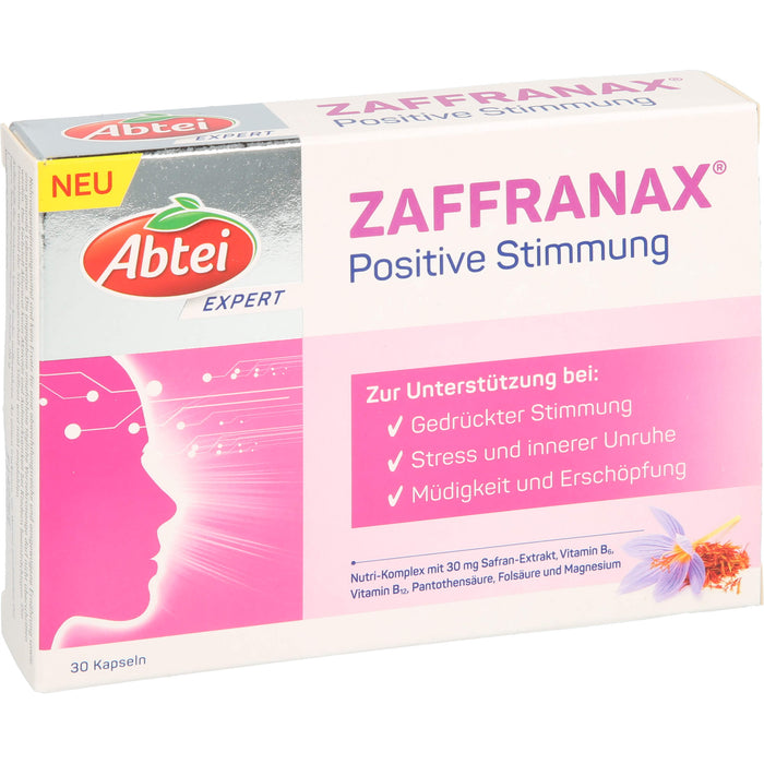 Abtei Expert ZAFFRANAX Positive Stimmung Kapseln, 30 pc Capsules