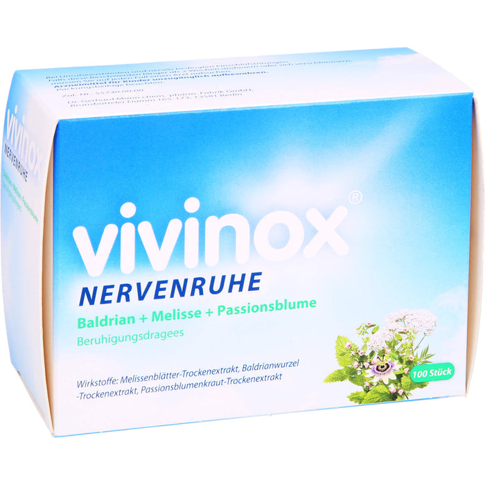 vivinox Nervenruhe Beruhigungsdragees, 100 pcs. Tablets