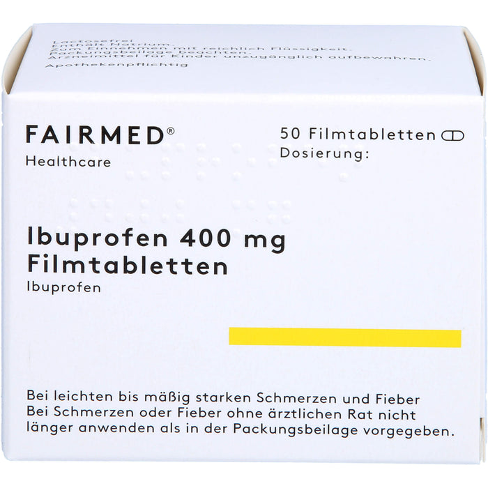 Ibuprofen 400 mg Fair-Med Filmtabletten, 50 pcs. Tablets