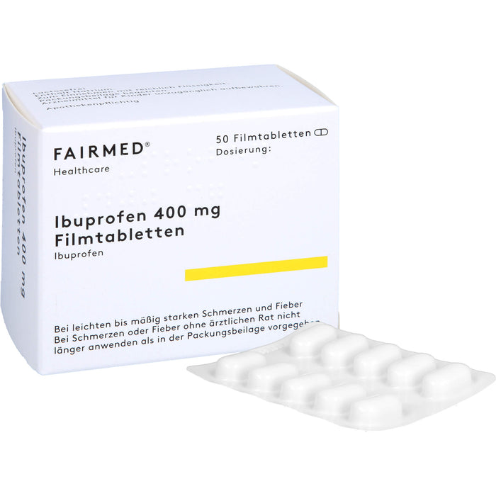 Ibuprofen 400 mg Fair-Med Filmtabletten, 50 pcs. Tablets