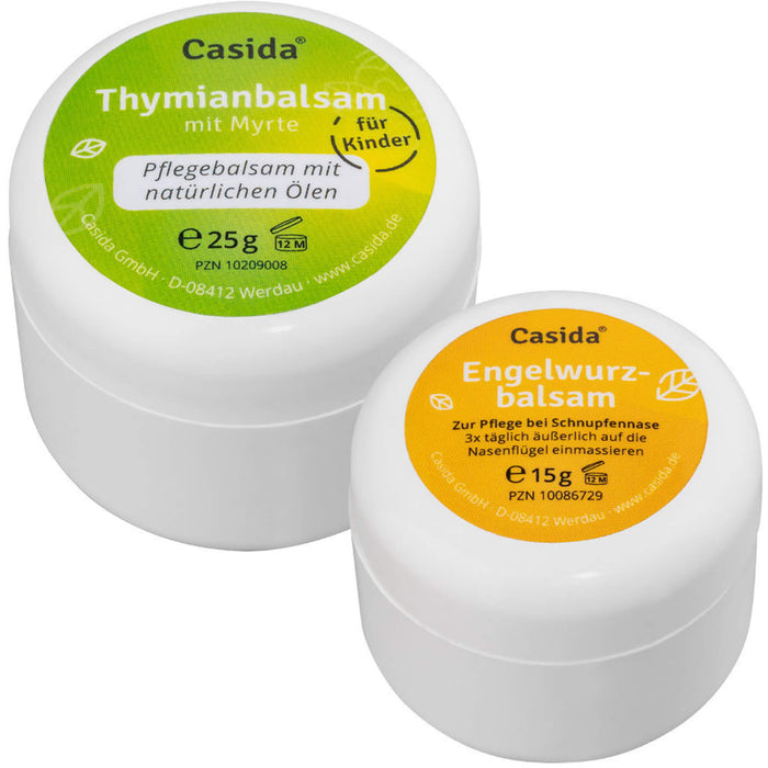 Casida Engelwurzbalsam & Thymianbalsam Myrte Kinder Set, 40 g Cream