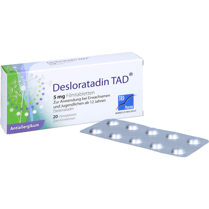 Desloratadin TAD 5 mg Filmtabletten, 20 St. Tabletten