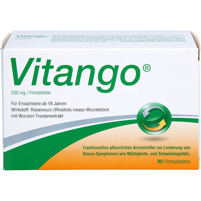 Vitango Tabletten zur Linderung von Stress-Symptomen wie Müdigkeit und Schwächegefühl, 90 pcs. Tablets