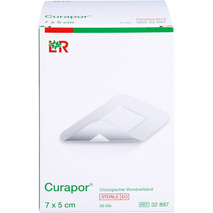 CURAPOR Wundverband steril chirurgisch 5x7 cm, 50 St PFL