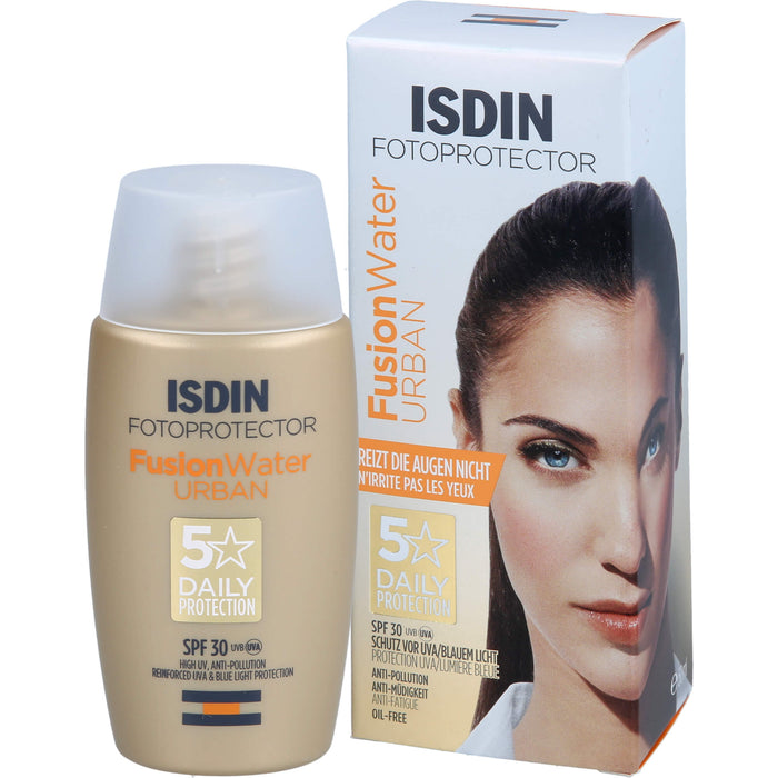 ISDIN Fotoprotector Fusion Water Urban LSF 30 zum Schutz und zur Pflege der Haut, 50 ml Crème