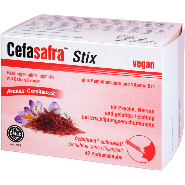 Cefasafra Stix, 42 St GRA