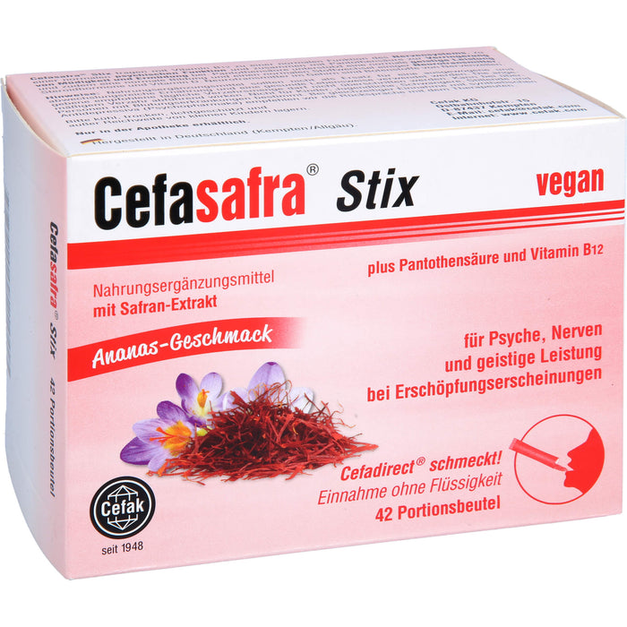 Cefasafra Stix, 42 St GRA