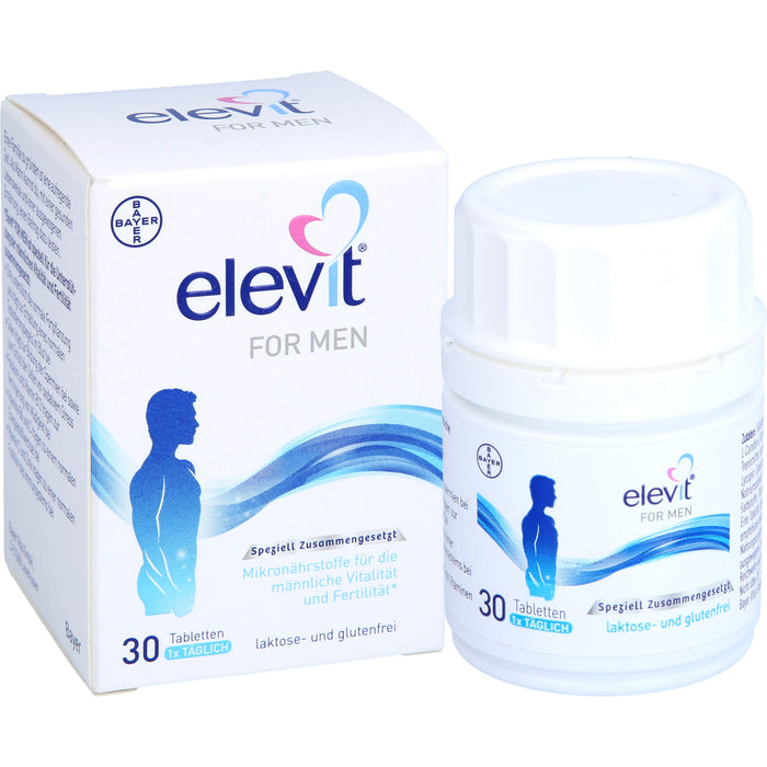 Elevit for Men Tabletten für männliche Vitalität und Fertilität, 30 pcs. Tablets