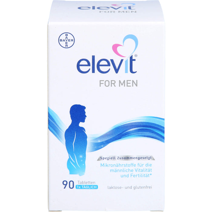 Elevit for Men Tabletten zur Unterstützung der männlichen Vitalität und Fertilität während der Babyplanung, 90 St. Tabletten