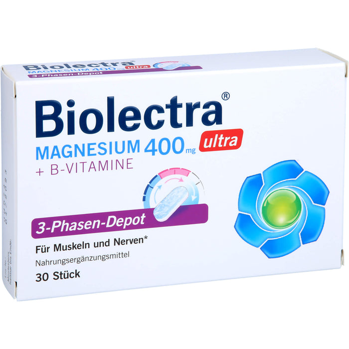 Biolectra Magnesium 400 mg ultra Tabletten, 30 pcs. Tablets