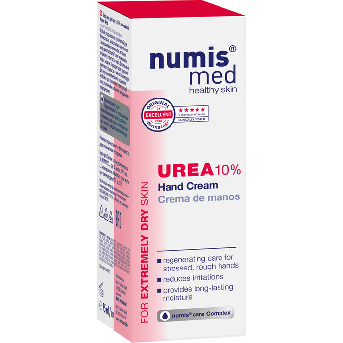 numis med Urea 10 % Handcreme regeneriert raue und strapazierte Hände, 75 ml Solution