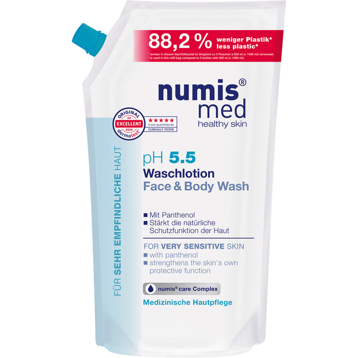 numis med ph 5,5 Waschlotion Nachfüllbeutel, 1000 ml LOT