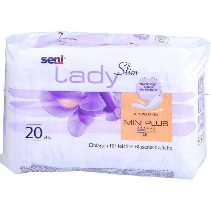 Seni Lady Slim Mini Plus Einlagen für leichte Blasenschwäche, 20 St. Einlagen