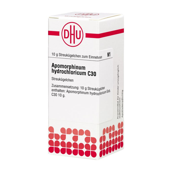 Apomorphinum hydrochloricum C30 DHU Globuli, 10 g GLO