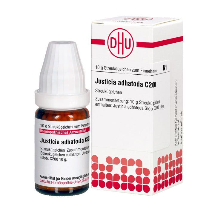 Justica adhatoda C200 DHU Globuli, 10 g GLO