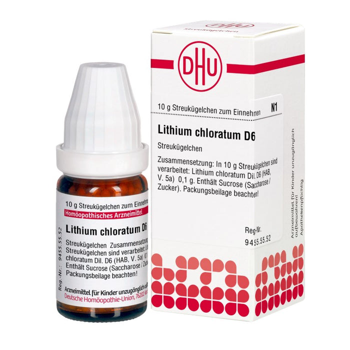 Lithium chloratum D6 DHU Globuli, 10 g GLO