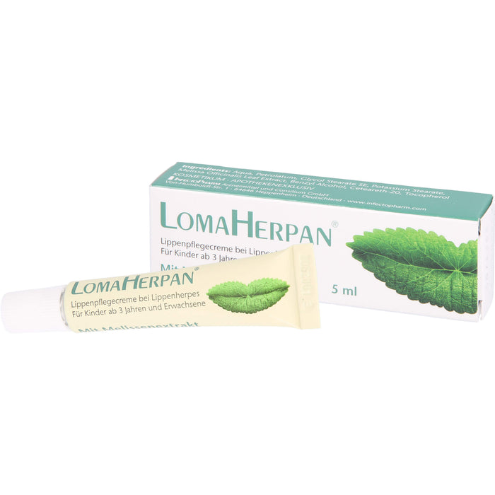 Lomaherpan Lippenpflegecreme mit Melissenextrakt, 5 ml Crème