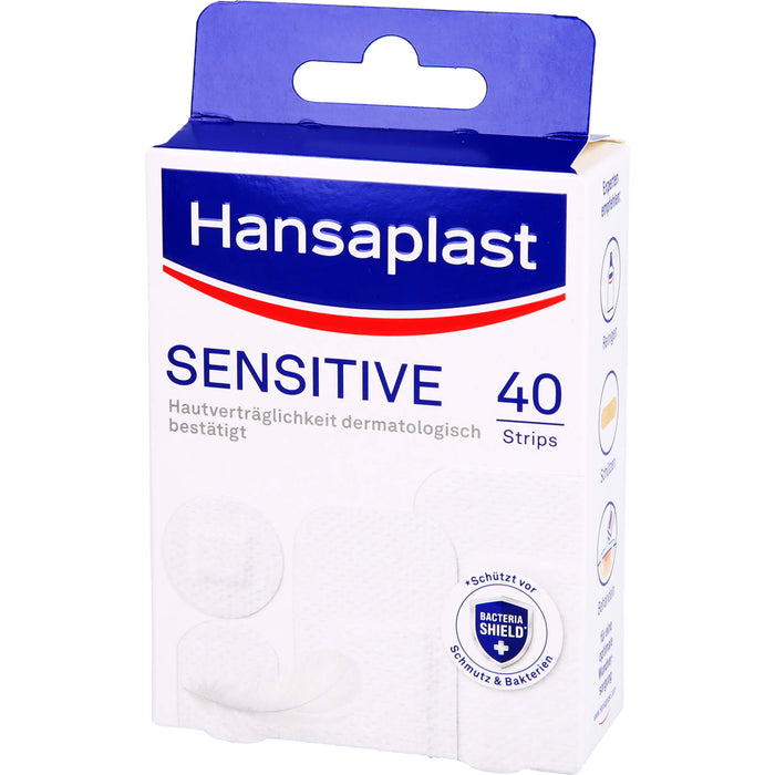 Hansaplast Sensitive Pflaster Hypoallergen 40 Str, 40 St. Pflaster