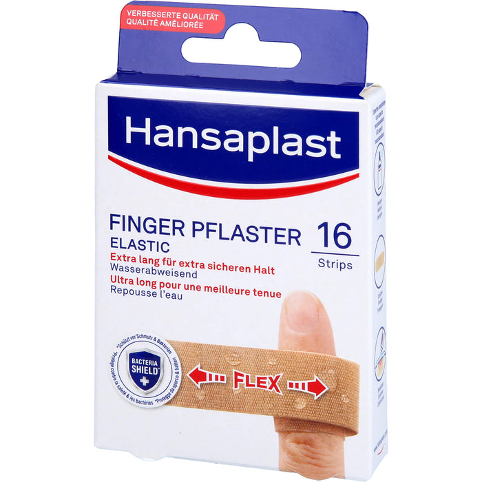 HANSAPLAST ELASTIC Fingerstrips, 16 pcs. Patch