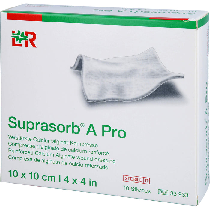 Suprasorb A Pro Calciumalginat Kompresse 10x10cm, 10 St KOM