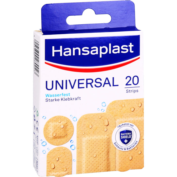 Hansaplast Universal Pflaster Wasserfest 20 Str, 20 St. Pflaster