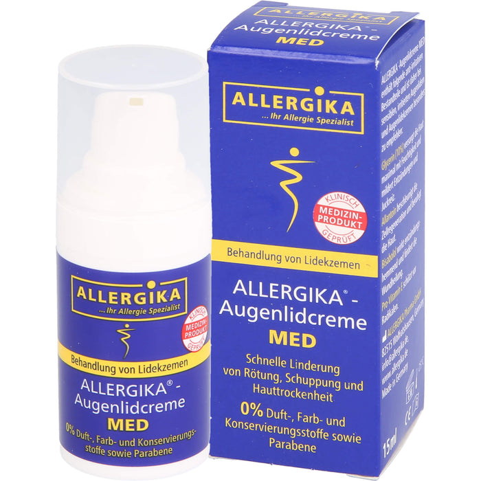 ALLERGIKA Augenlidcreme Med, 15 ml Creme