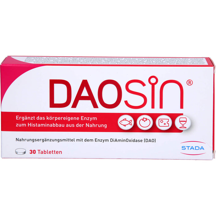 DAOSiN Tabletten zur Unterstützung des Histaminabbaus, 30 pc Tablettes