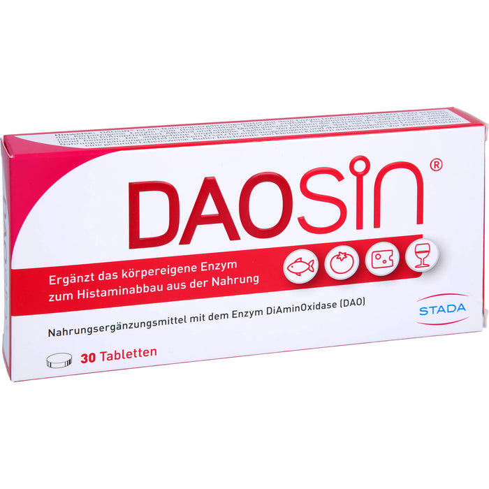 DAOSiN Tabletten zur Unterstützung des Histaminabbaus, 30 pc Tablettes