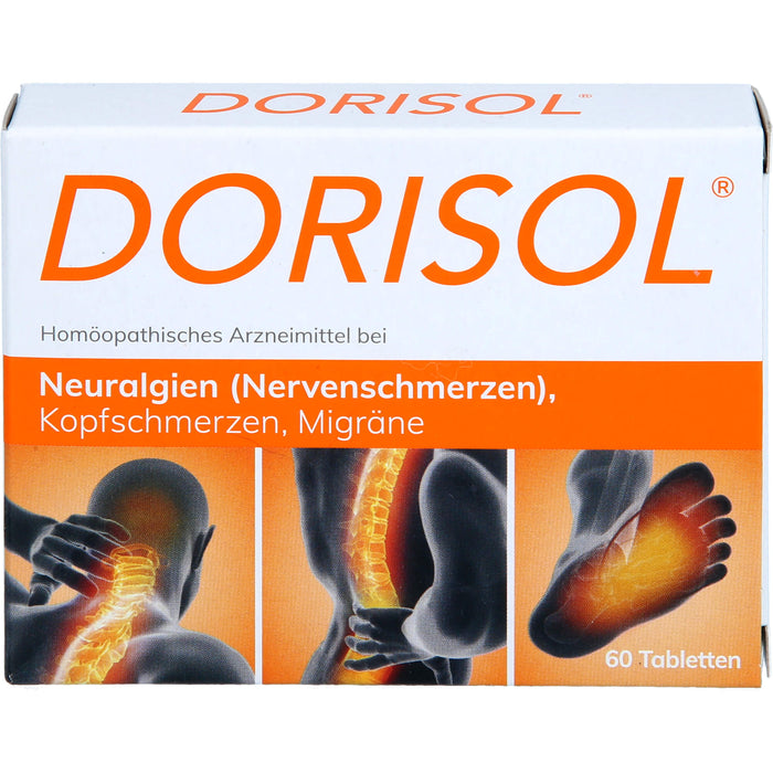 Dorisol Tabletten bei Neuralgien, Kopfschmerzen und Migräne, 60 pc Tablettes