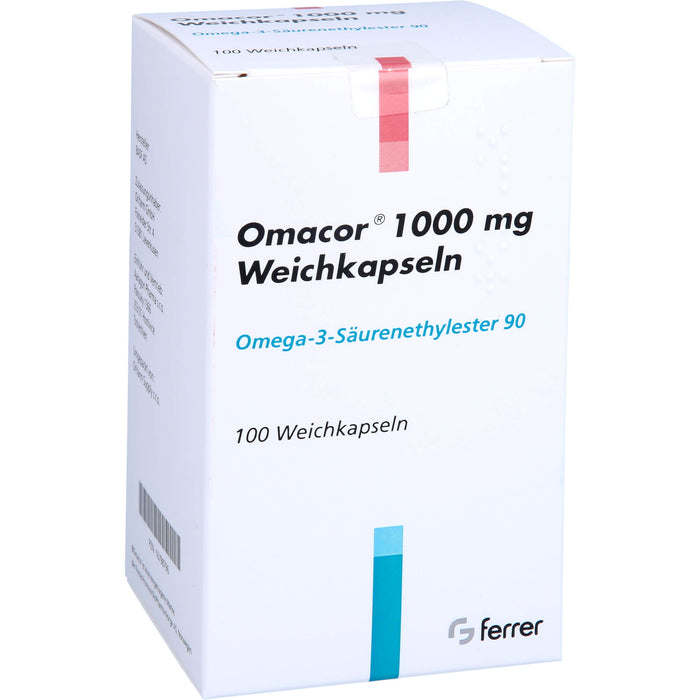 Omacor 1000 mg Aaragon Weichkapseln, 100 St WKA