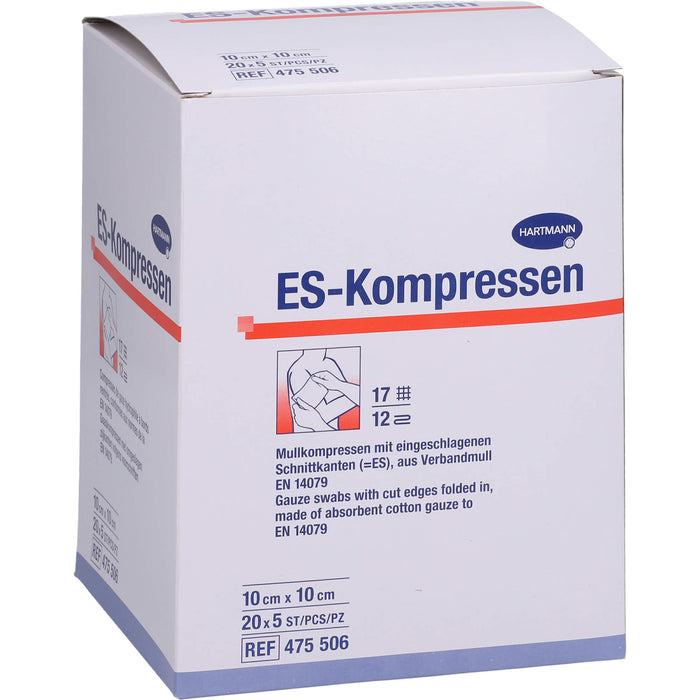 ES-KOMPRESSEN steril 10x10 cm Grosspackung, 20X5 St KOM