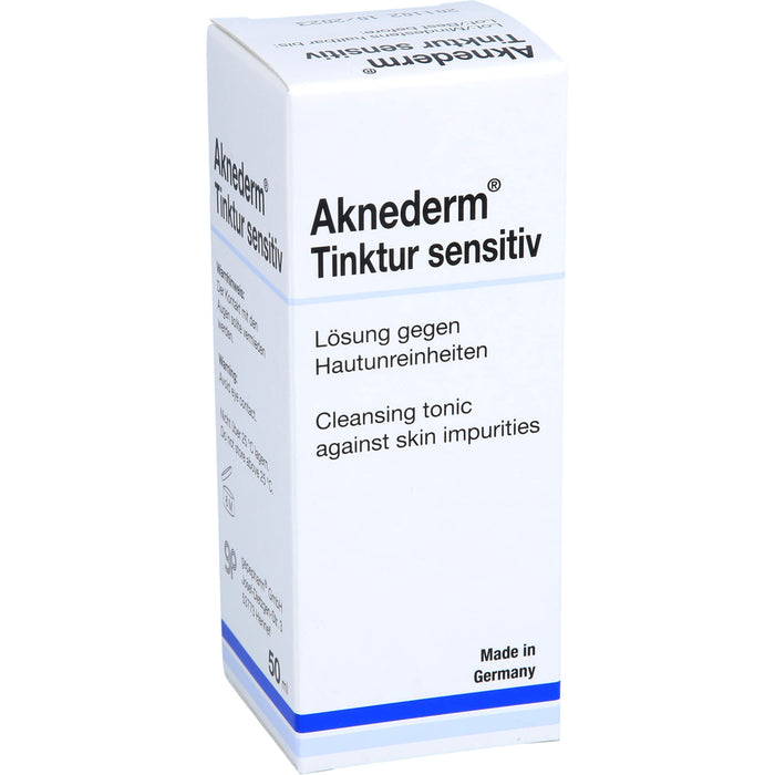 Aknederm Tinktur sensitiv Lösung gegen Hautunreinheiten, 50 ml Lösung