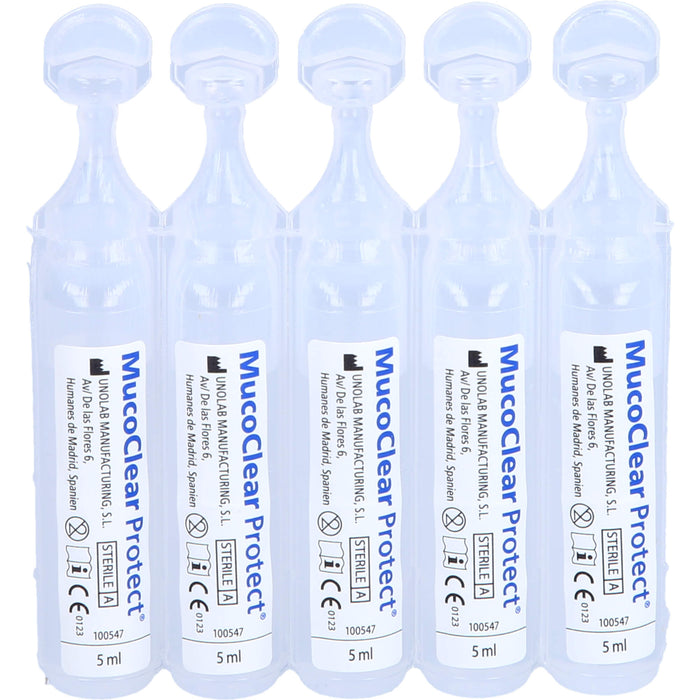 MucoClear Protect Inhalationslösung verflüssigt den Schleim in der Lunge, 20 pc Récipients à dose unique