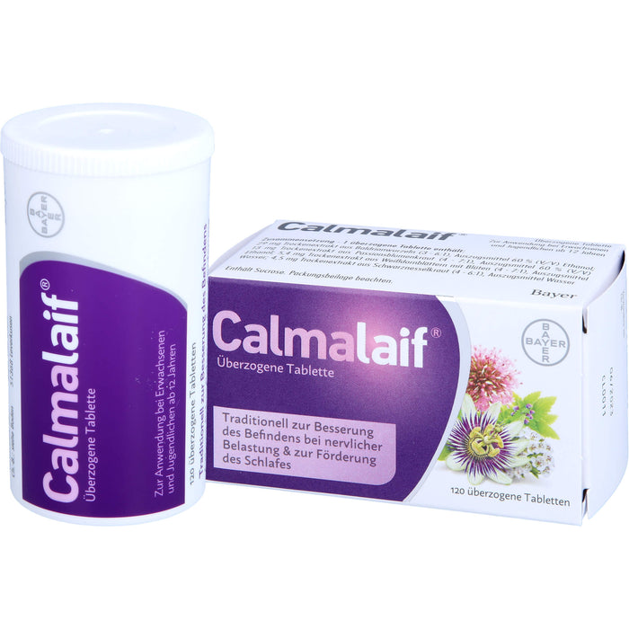 Calmalaif Tabletten bei nervlicher Belastung und zur Förderung des Schlafes, 120 pcs. Tablets