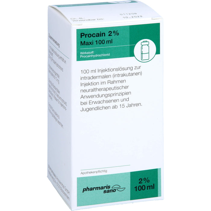 Procain pharmarissano Maxi 2 % 100 ml, 100 ml Solution