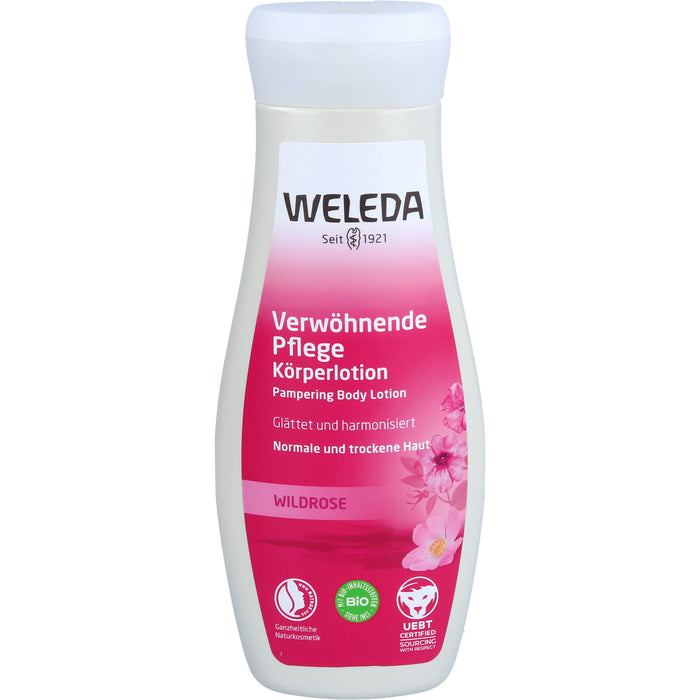 WELEDA Wildrose Verwöhnende Pflege Körperlotion, 200 ml LOT