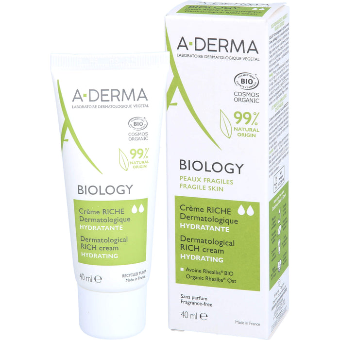 A-DERMA Biology Creme Reichhaltig - dermatologisch, 40 ml CRE