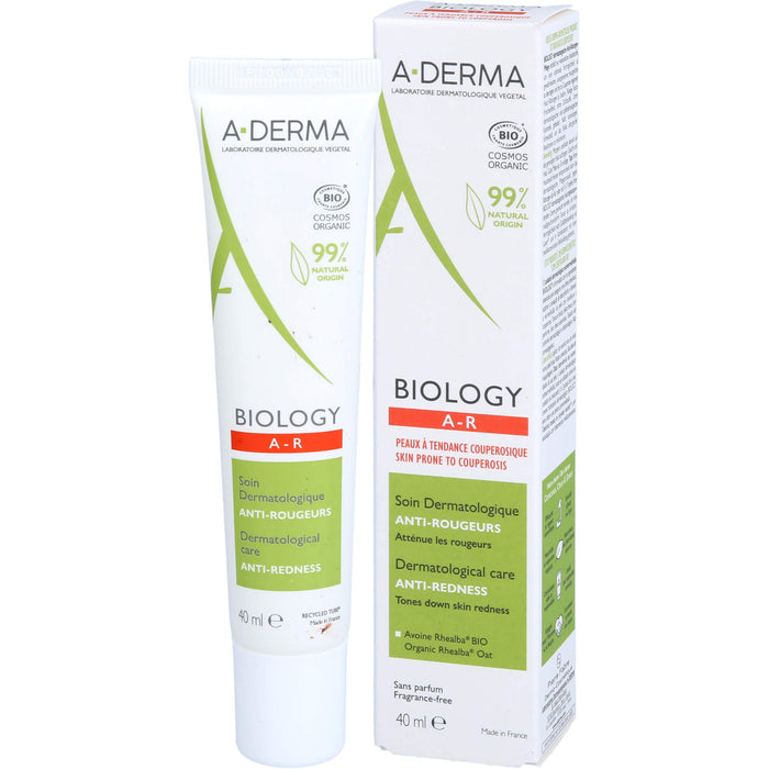 A-DERMA Biology Anti-Rötungspflege dermatologisch, 40 ml CRE