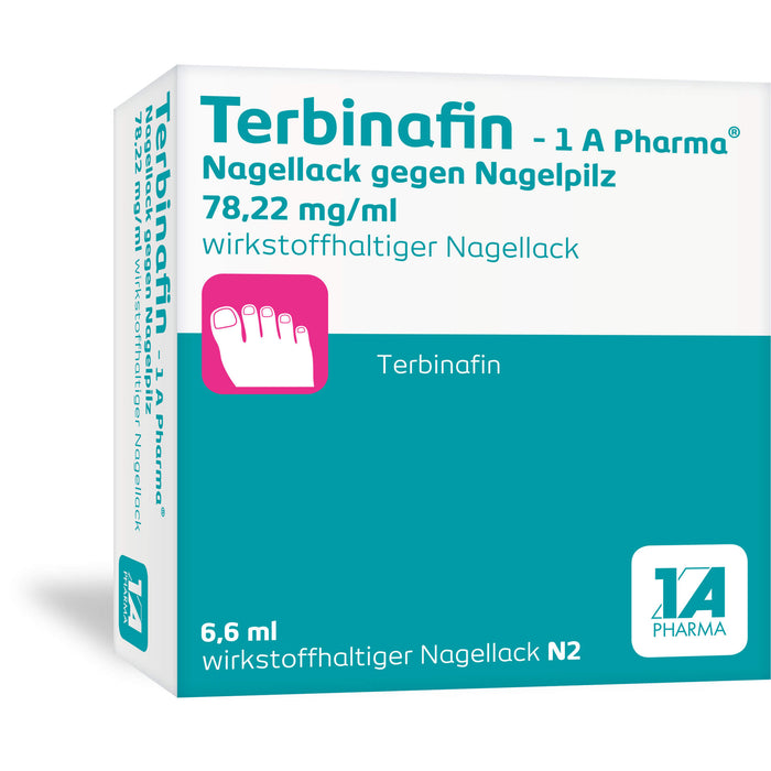 Terbinafin - 1 A Pharma Nagellack gegen Nagelpilz, 6.6 ml Solution