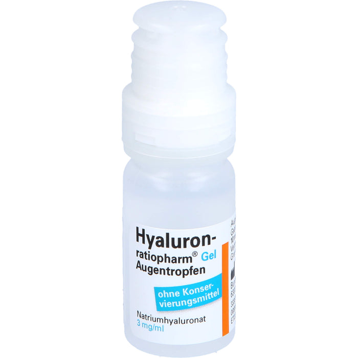 Hyaluron-ratiopharm Gel Augentropfen bei trockenen und gereizten Augen, 20 ml Solution